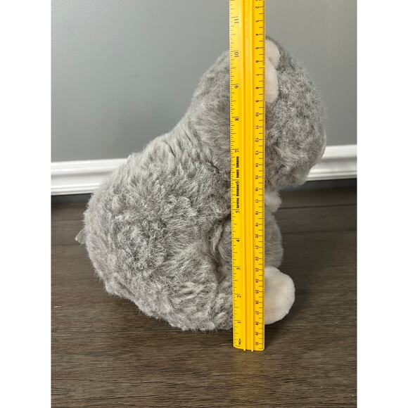Cute n Cuddly Grey & White Wolf Plush - Picture 5 of 5